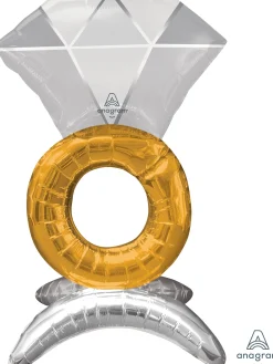 Häät|Häät>Anagram International Inc, 7700 Anagram Drive, MN 55344-7307, USA, http://www.anagramballoons.com/ Vihkisormus ilmatäytteinen erikoisfoliopallo