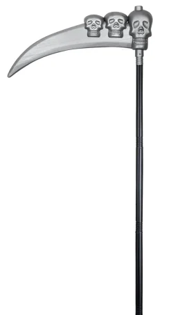 Leikkikirveet Ja -Viikatteet|Halloween>Boland Party Partners, P. O. Box 518, AK ALPHEN A/D RIJN, https://boland.eu Viikate pääkallot 103 cm