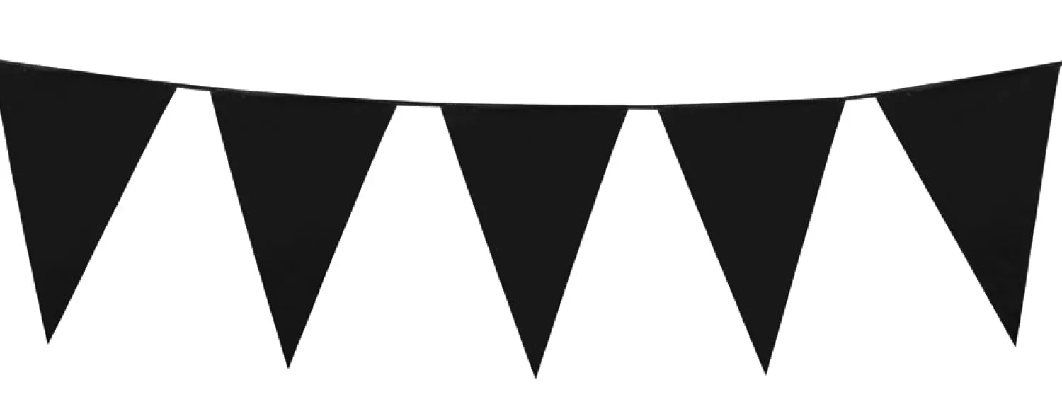 Muut Ripustettavat Koristeet|Halloween>Boland Party Partners, P. O. Box 518, AK ALPHEN A/D RIJN, https://boland.eu Viirinauha musta 30 x 20 cm - 10 m.