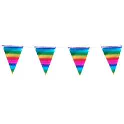 Muut Ripustettavat Koristeet|Viiri- Ja Kirjainnauhat>Boland Party Partners, P. O. Box 518, AK ALPHEN A/D RIJN, https://boland.eu Viirinauha sateenkaari 14 x 10,5 cm, 3 m