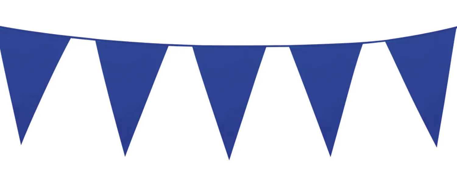 Muut Ripustettavat Koristeet|Viiri- Ja Kirjainnauhat>Boland Party Partners, P. O. Box 518, AK ALPHEN A/D RIJN, https://boland.eu Viirinauha sininen 30 x 20 cm - 10 m