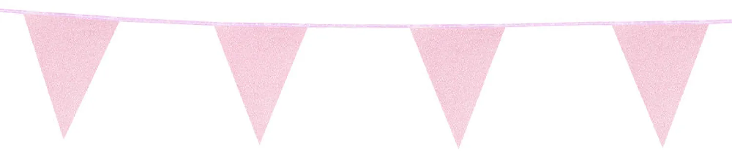 Muut Ripustettavat Koristeet>Boland Party Partners, P. O. Box 518, AK ALPHEN A/D RIJN, https://boland.eu Viirinauha vaaleanpunainen kimalle 16x20 cm - 6 m