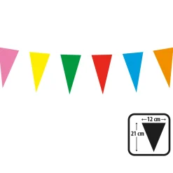 Muut Ripustettavat Koristeet|Viiri- Ja Kirjainnauhat>Boland Party Partners, P. O. Box 518, AK ALPHEN A/D RIJN, https://boland.eu Viirinauha värikäs 23 x 12 cm - 10 m. paperinen