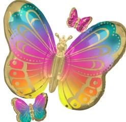 Muotofoliopallot|Vappu>Anagram International Inc, 7700 Anagram Drive, MN 55344-7307, USA, http://www.anagramballoons.com/ Värikkäät perhoset muotofoliopallo