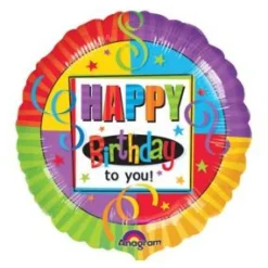 Pienet Foliopallot>Anagram International Inc, 7700 Anagram Drive, MN 55344-7307, USA, http://www.anagramballoons.com/ Värikkäät synttärionnittelut foliopallo