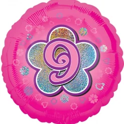 Pienet Foliopallot>Anagram International Inc, 7700 Anagram Drive, MN 55344-7307, USA, http://www.anagramballoons.com/ 9 vuotta pinkki foliopallo
