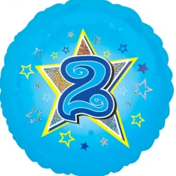 Pienet Foliopallot>Anagram International Inc, 7700 Anagram Drive, MN 55344-7307, USA, http://www.anagramballoons.com/ 2 vuotta sininen foliopallo