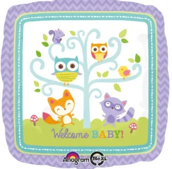 Pienet Foliopallot>Anagram International Inc, 7700 Anagram Drive, MN 55344-7307, USA, http://www.anagramballoons.com/ Welcome Baby foliopallo