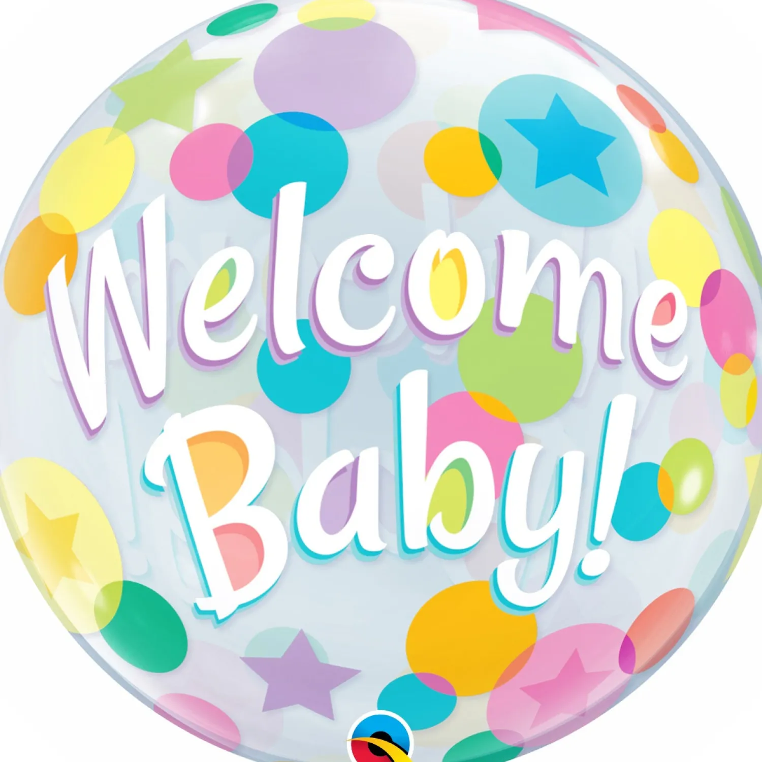 Ristiäiset Ja Nimenantojuhlat|Ristiäiset Ja Nimenantojuhlat> Welcome Baby värikkäät pallot läpikuultava kuplailmapallo