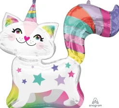 Muotofoliopallot|Vappu>Anagram International Inc, 7700 Anagram Drive, MN 55344-7307, USA, http://www.anagramballoons.com/ Yksisarviskissa muotofolio